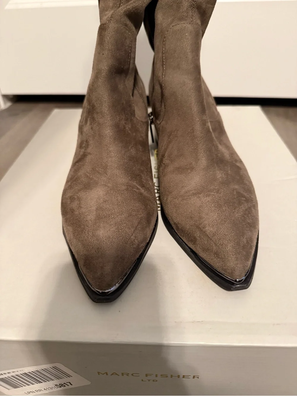 Marc Fisher Tall Brown Suede Over-the-Knee Boots
